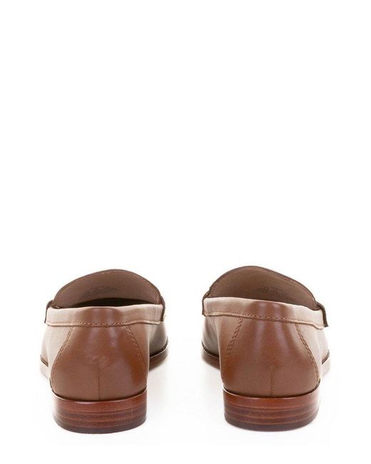 Ralph Lauren Brown Wynnie Slip-On Flats Loafers