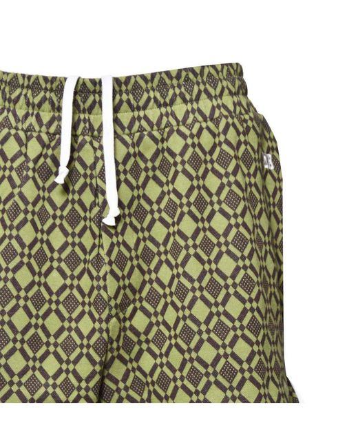 Wales Bonner Green Selassie Jacquard Elastic Waist Shorts