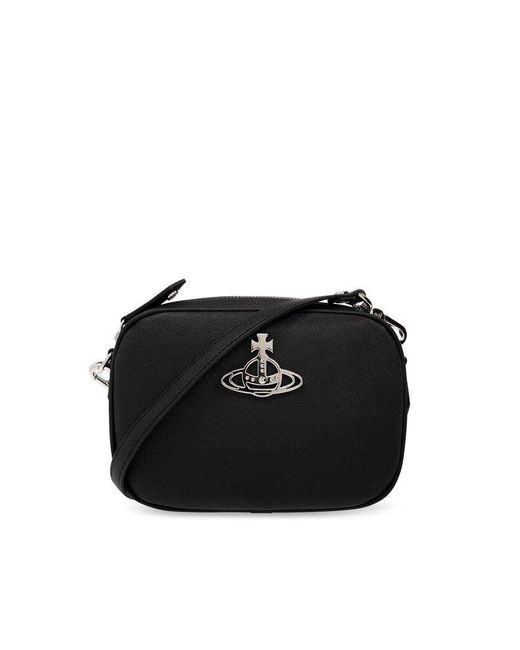 Vivienne Westwood Black 'anna' Shoulder Bag