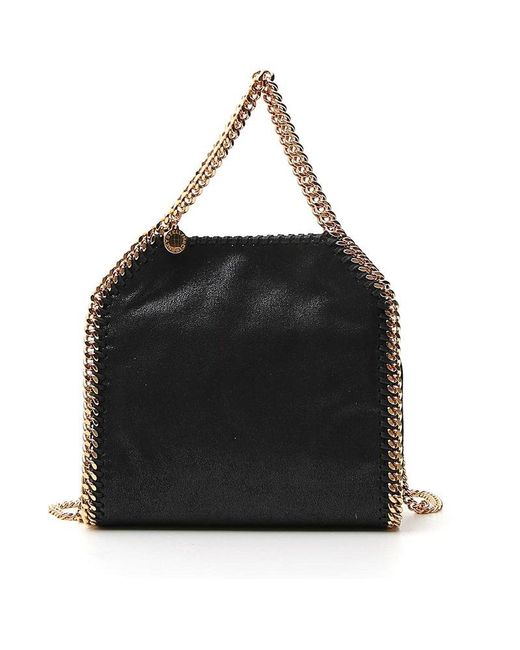 Stella McCartney Black Falabella Mini Top Handle Bag