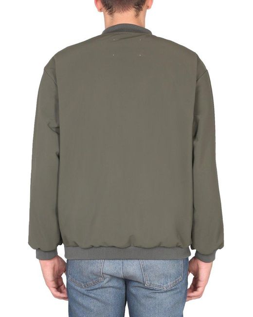 K-Way Blue Zip-Detailed Sweatshirt for men