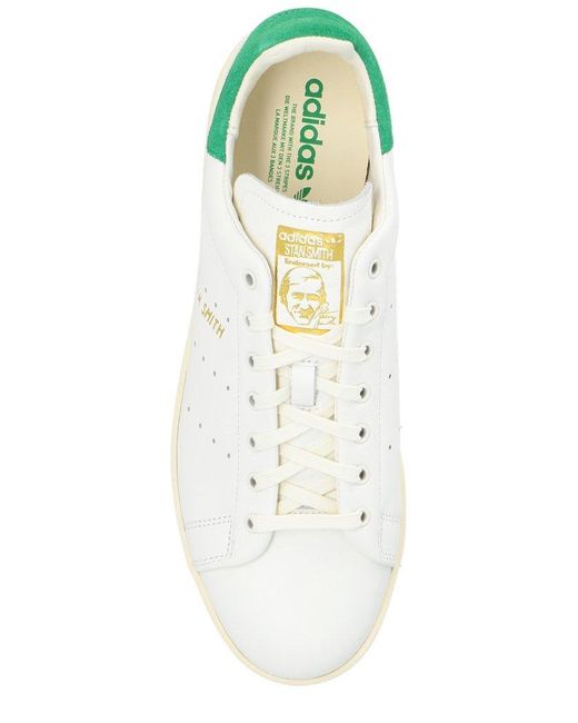 Adidas Originals White Stan Smith Lux Lace-up Sneakers for men