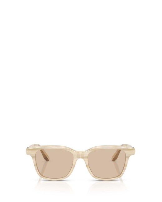 Brunello Cucinelli Natural Square Frame Sunglasses