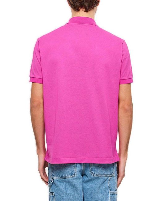 Lacoste Pink Original L.12.12 Piqué Short-Sleeved Polo Shirt for men