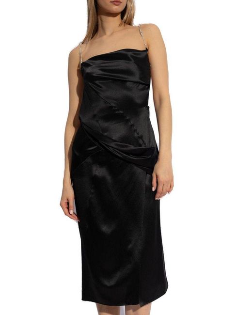 Givenchy Black Silk Dress With Straps,