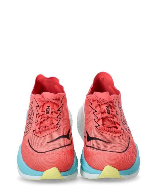 Hoka One One Red Mach X 2 Lace-Up Sneakers for men