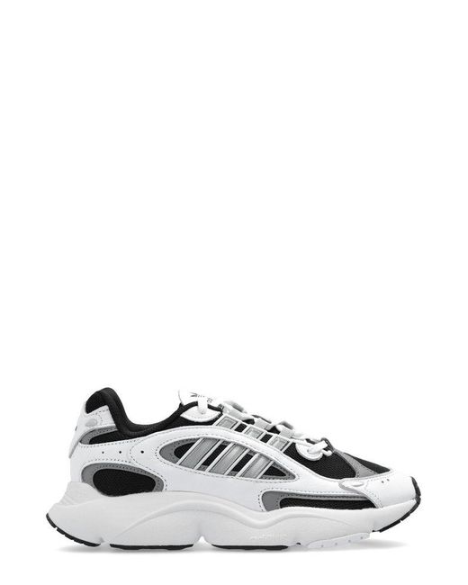 Adidas Originals White Ozmillen Panelled Lace-up Sneakers for men