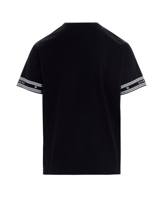 Givenchy Chain Logo-print T-shirt in Black for Men | Lyst