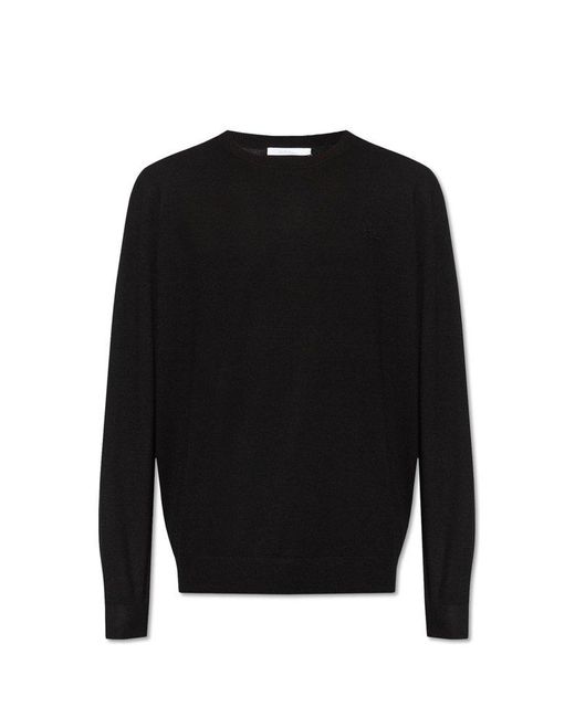 Helmut Lang Black Sweater With Logo, for men