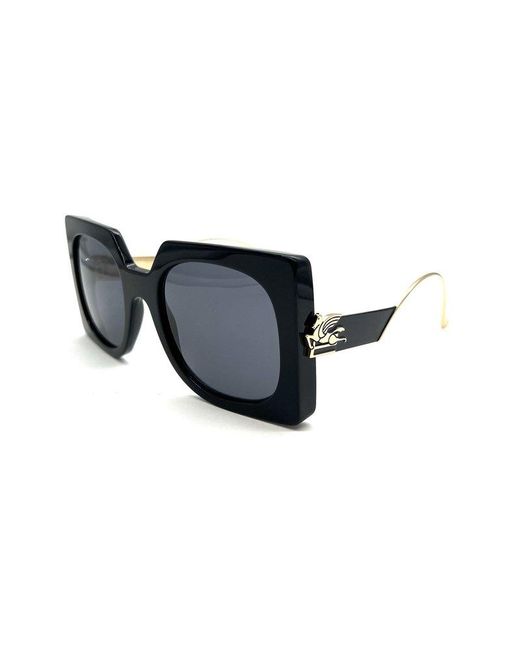 Etro Blue Cat-eye Frame Sunglasses