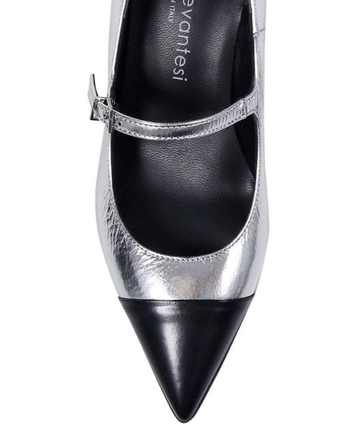 Sergio Levantesi White Cardy5 Strapped Pumps