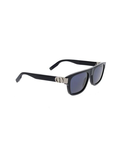 Dior Blue Square Frame Sunglasses for men