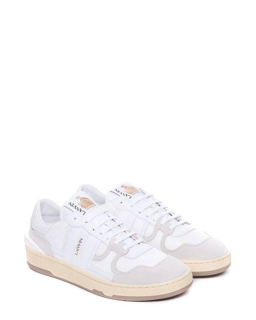 Lanvin White Clay Low-top Sneakers for men