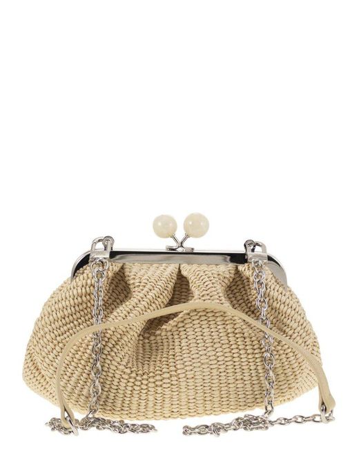 Weekend by Maxmara Natural Palmas Chained Pastry Bag