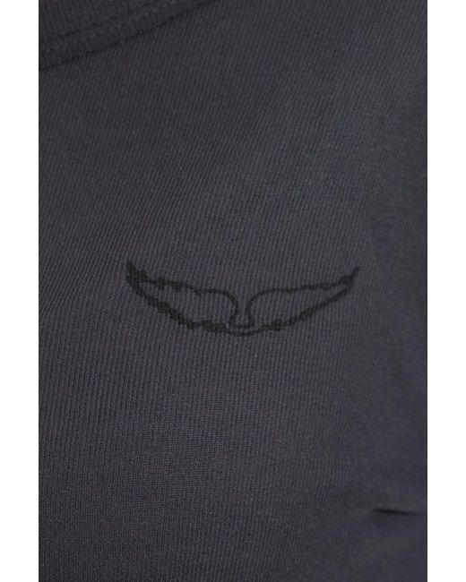Zadig & Voltaire Blue Top Blair