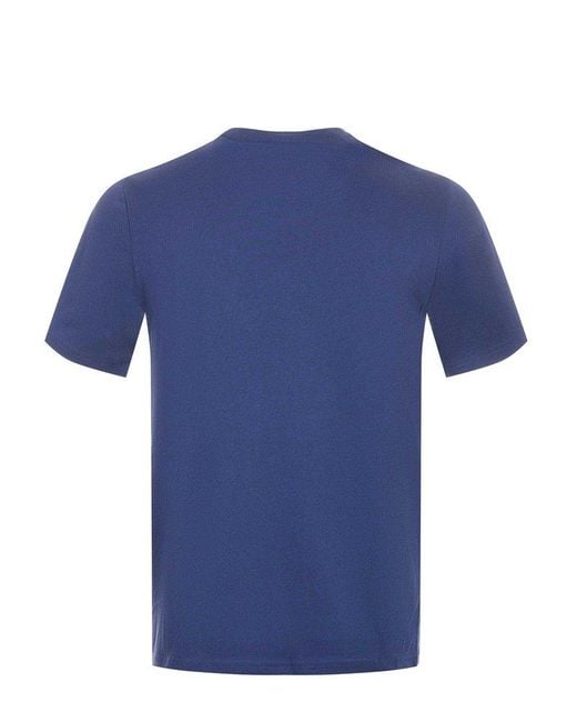 K-Way Blue Odom Crewneck T-Shirt for men