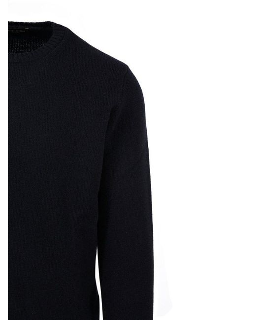 Roberto Collina Blue Long Sleeved Knitted Jumper for men