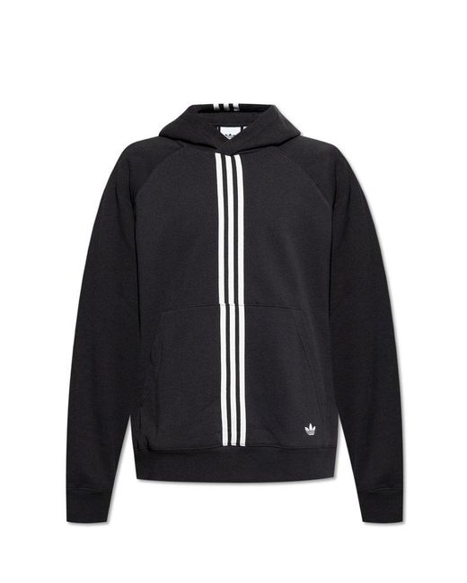 Adidas Originals Black Hoodie With Logo, for men