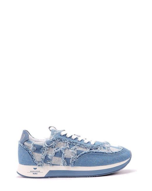 Blue denim hotsell lace up sneaker