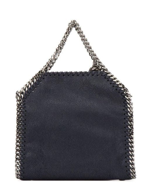 Stella McCartney Blue Tiny Falabella Top Handle Bag