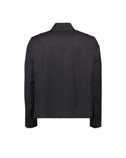 Dior Black Logo Detailed Zip-up Jacket for men