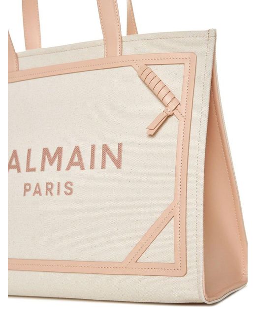 Balmain Natural 'b-army 42' Shopper Bag,