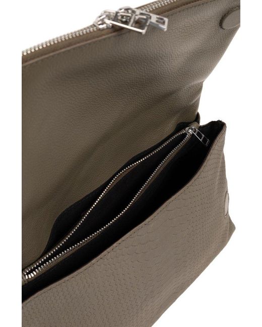 Zadig & Voltaire Gray 'rocky' Shoulder Bag,