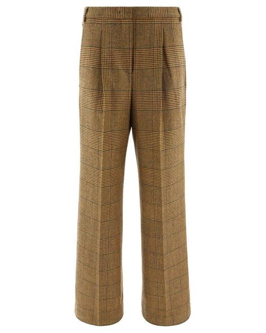 Aspesi Natural Check Tailored Trousers