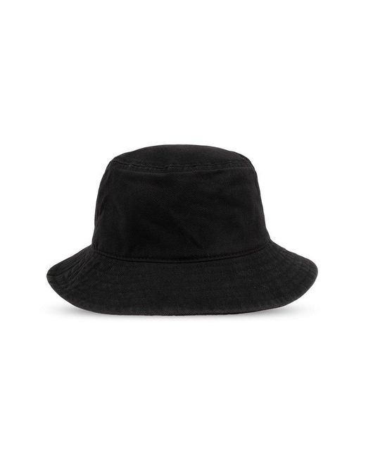DIESEL Black 'c-fisher-wash' Cotton Hat, for men