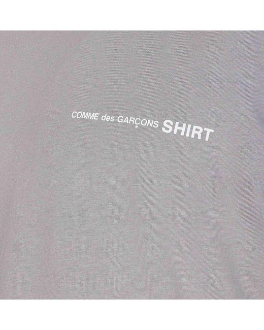 Comme des Garçons Gray Logo T-Shirt for men
