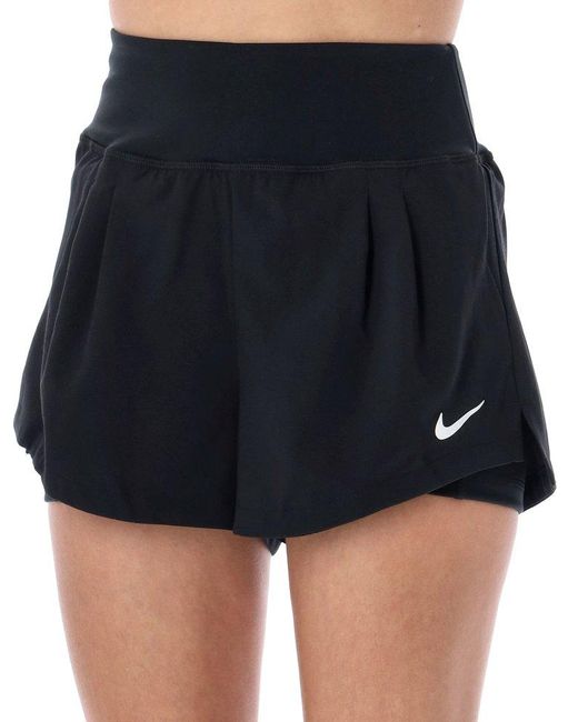 Nike Blue Logo-printed Tennis Shorts