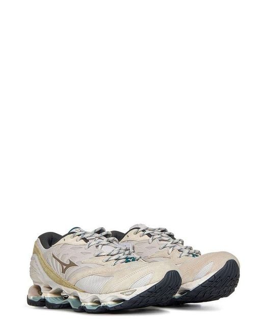 Mizuno White Rb Line Wave Prophecy Sneakers for men