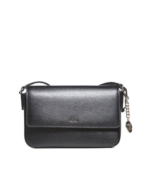 DKNY Bryant Logo Lettering Flap Crossbody Bag in Grey Lyst Canada