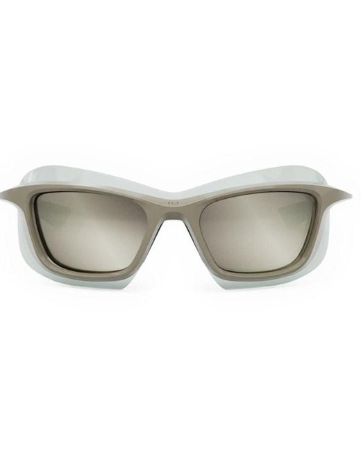 Dior Gray Rectangular Frame Sunglasses