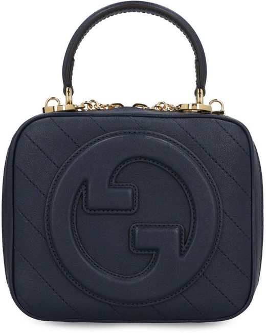 Gucci Blue Blondie Top Handle Bag