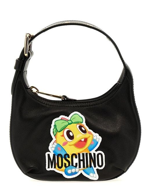 Moschino Black Bubble Bobble Handbag