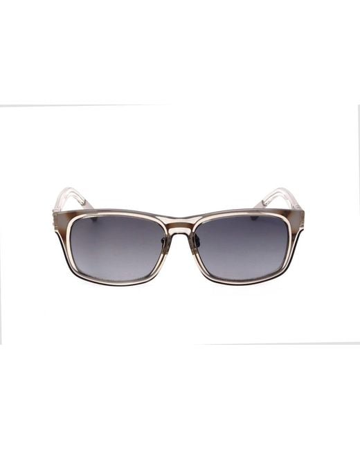 Linda Farrow Black X Kris Van Assche Rectangular Frame Sunglasses for men