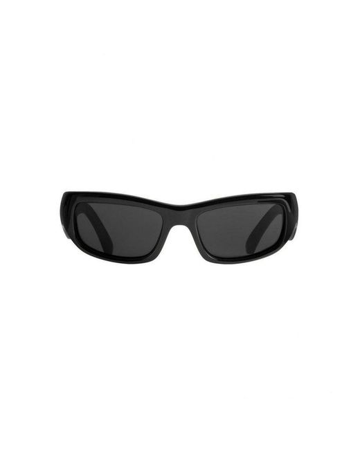 Balenciaga Black Hamptons Rectangle Frame Sunglasses