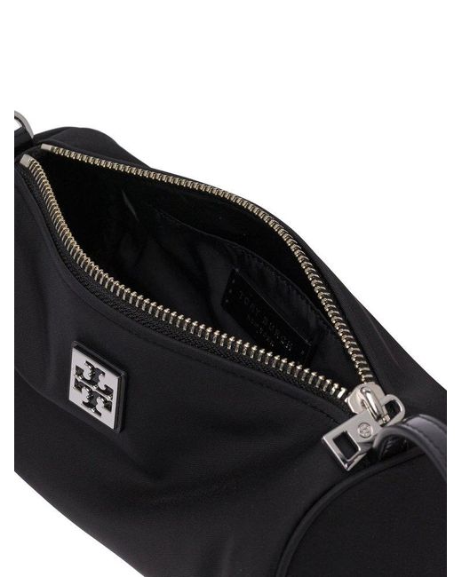 Tory Burch Black Virginia Zipped Cylinder Bag
