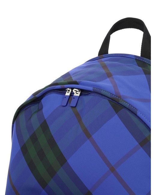 Burberry Blue "Shield" Backpack for men