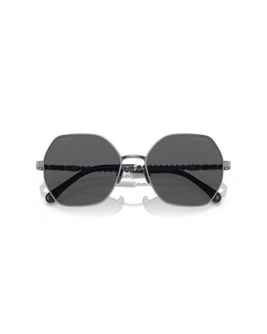 Chanel Brown Square Frame Sunglasses