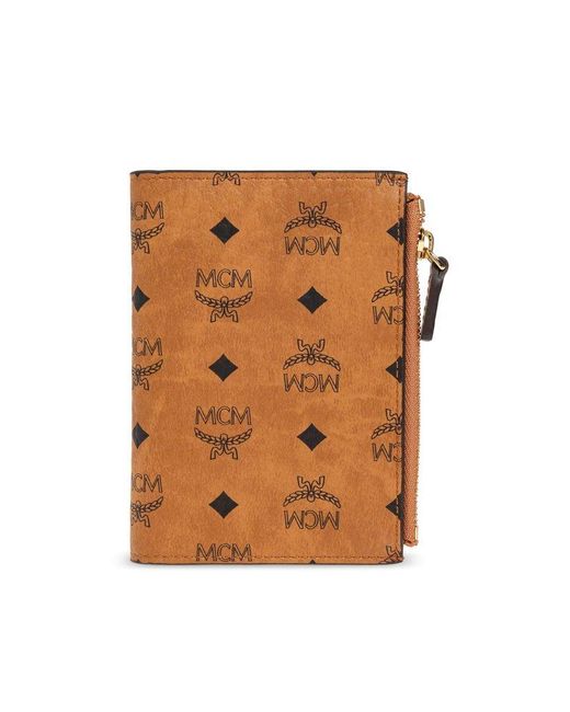 MCM Brown Wallet With Monogram for men
