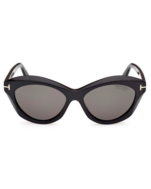 Tom Ford Black Cat-eye Frame Sunglasses