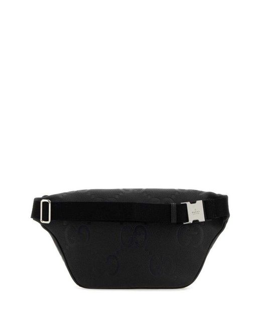 Gucci Black Jumbo GG Belt Bag for men