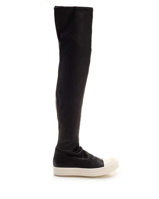 rick owens shoes knee high boots