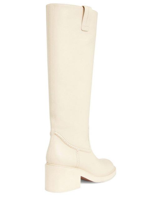 Chloé White Mallo Knee-high Boots