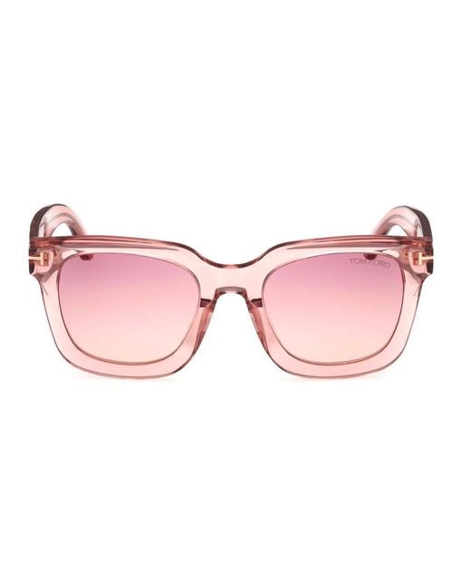 Tom Ford Pink Square Frame Sunglasses