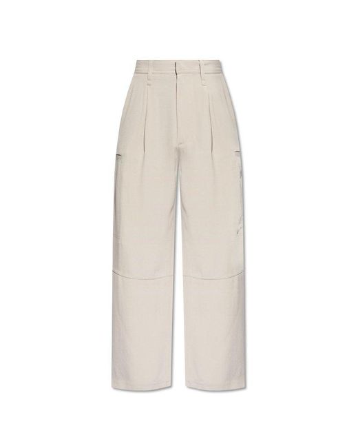 AMI White Cargo Trousers, for men