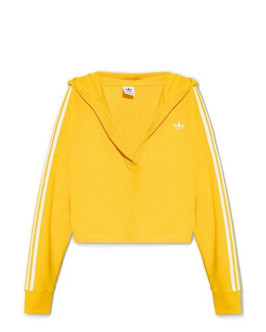 Adidas Originals Yellow Hoodie With Logo,