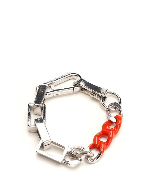 Heron Preston Metallic Dip Dye Multi-chain Bracelet for men